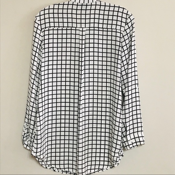 Worthington WHITE & BLACK GEORGETTE BLOUSE - Picture 6 of 7